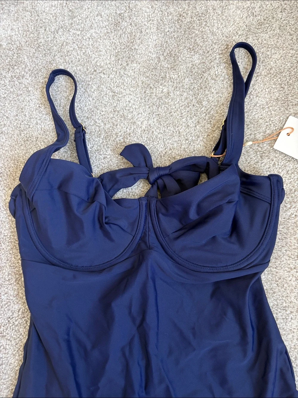Quince Italian Underwire One-Piece Swimsuit in Navy L